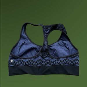 lululemon athletica Blue and Black Sports Bra